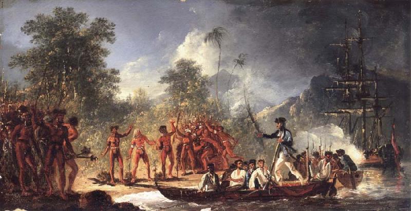 unknow artist The Landing at Tanna Tana one of the new hebrides oil painting image
